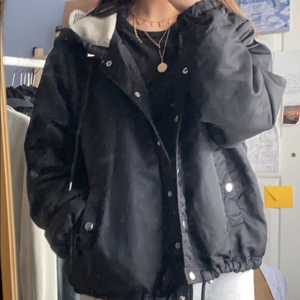 black button down jacket - Picture 3 of 3